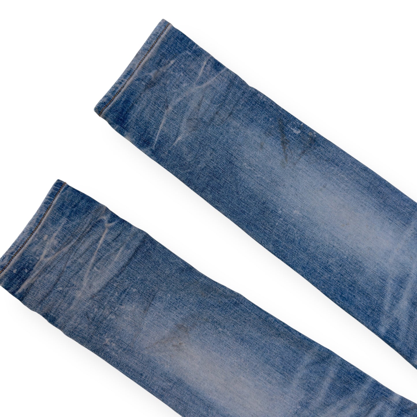 AMIRI LOGO APPLIQUE SKINNY DENIM JEANS INDIGO W34”