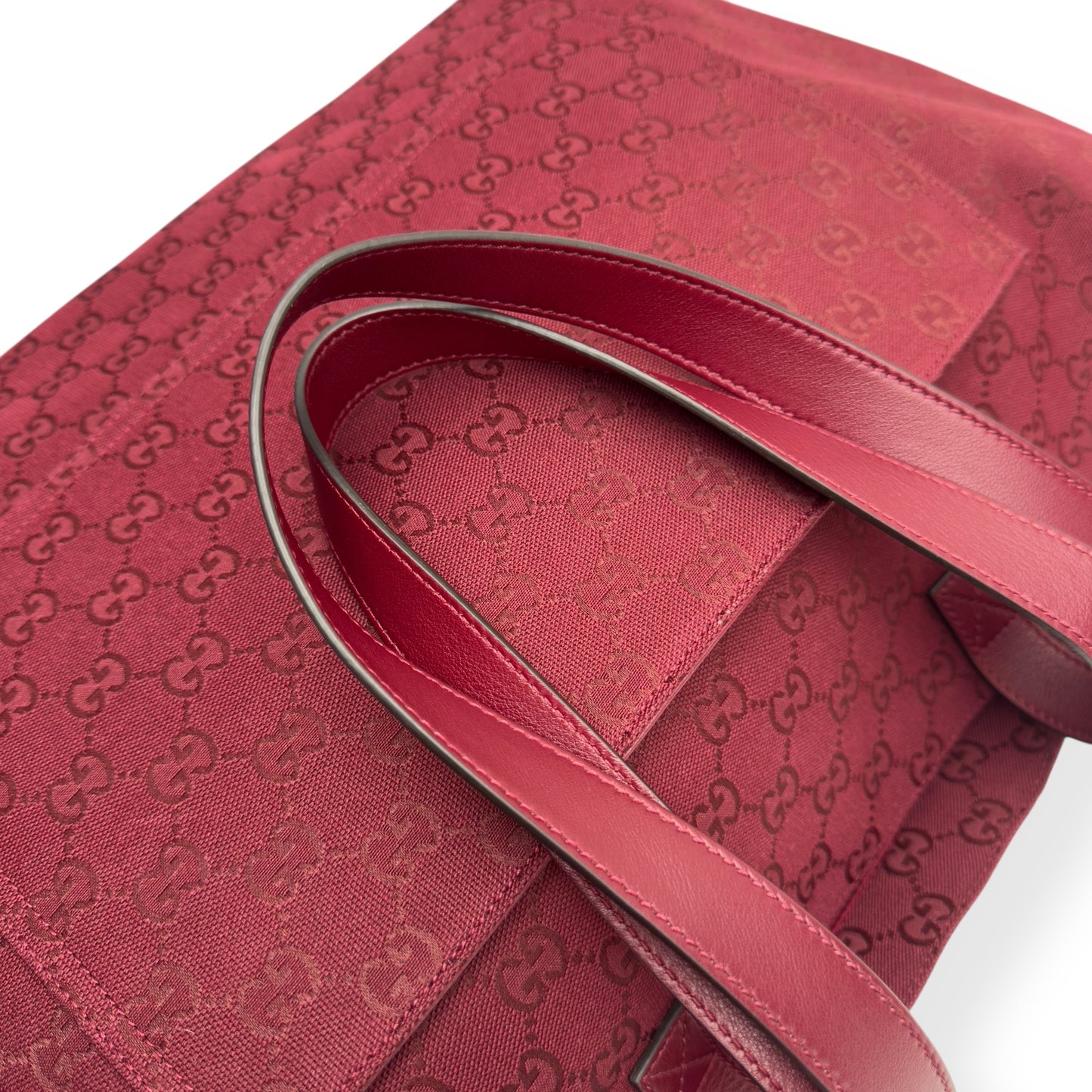 GUCCI GG TOTE BAG ANCORA RED L