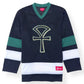 SUPREME ANKH HOCKEY LONG-SLEEVE JERSEY BLACK / GREEN XL