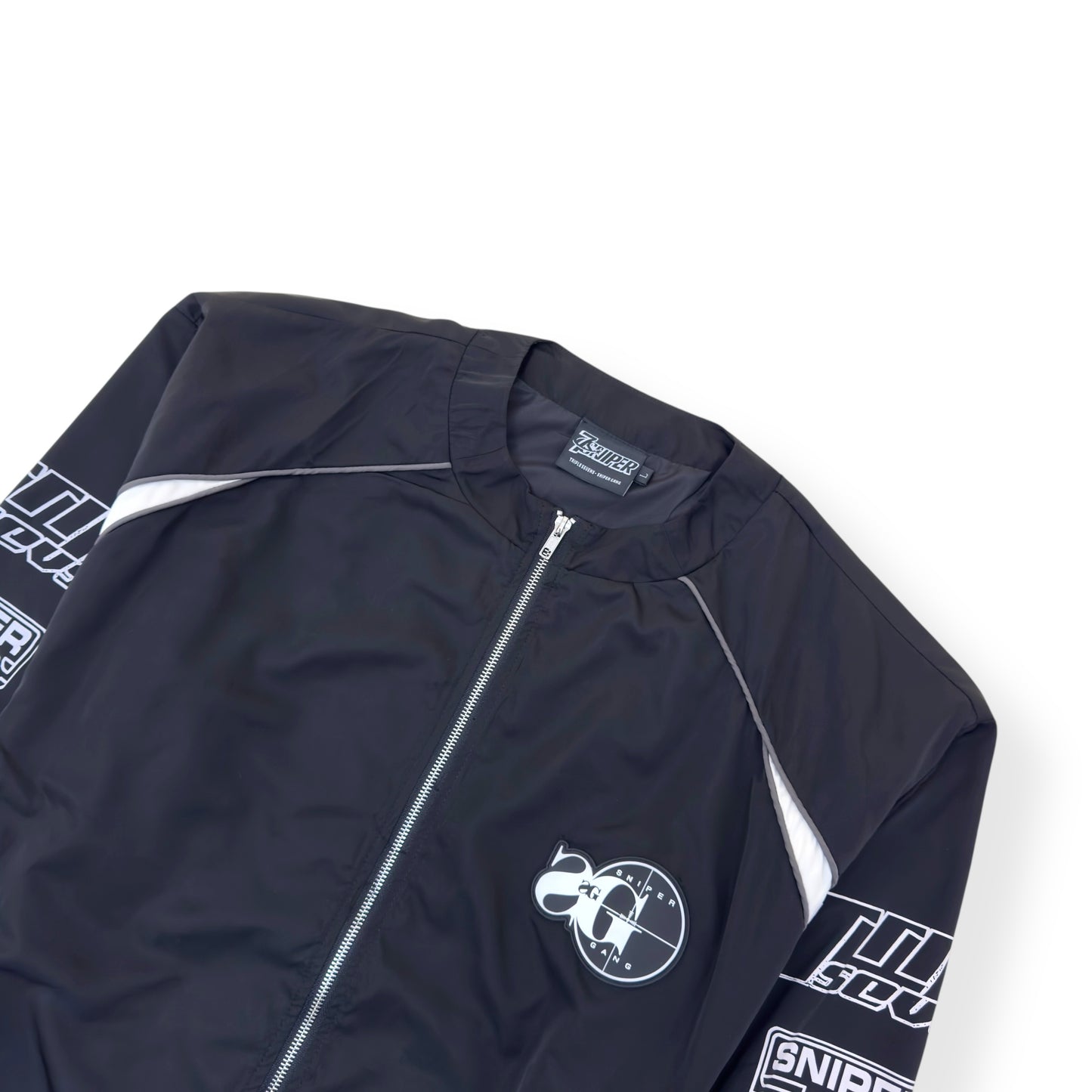 SNIPER GANG SG X 777 TRACK JACKET BLACK / WHITE L