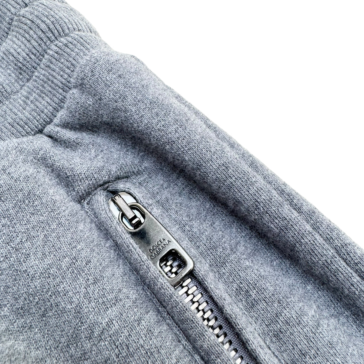 DOLCE & GABBANA PATCH LOGO SWEATPANTS GREY XL