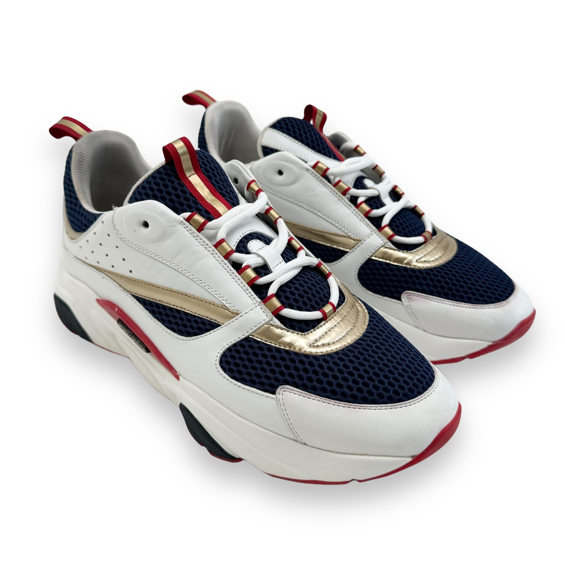 DIOR HOMME B22 SNEAKER WHITE RED BLUE GOLD UK10 – Wylist