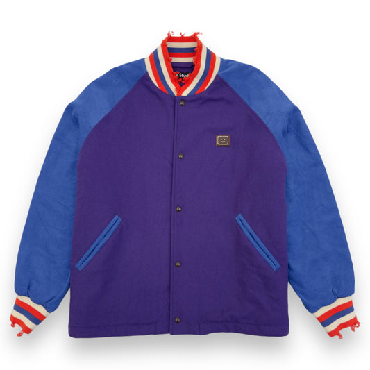 ACNE STUDIOS OCTAN PADDED FACE VARSITY JACKET PURPLE / BLUE L