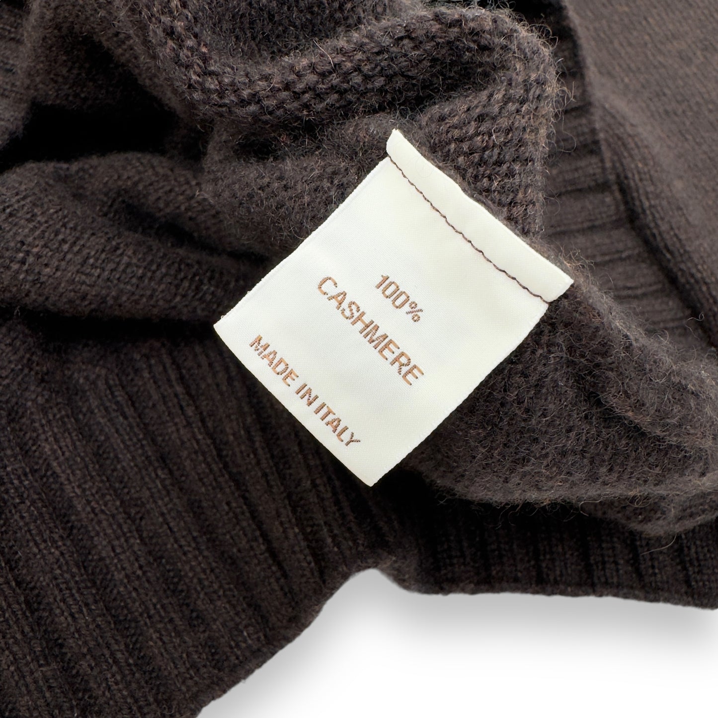 THOM SWEENEY CASHMERE SWEATER BROWN M