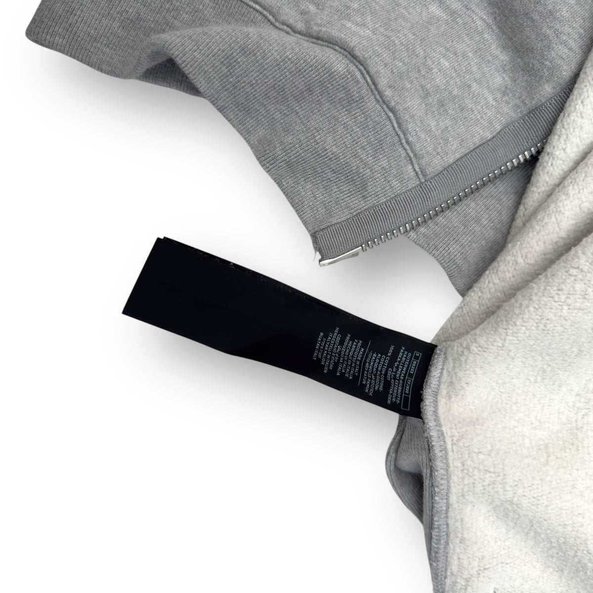 TOM FORD COTTON ZIP UP HOODIE GREY L