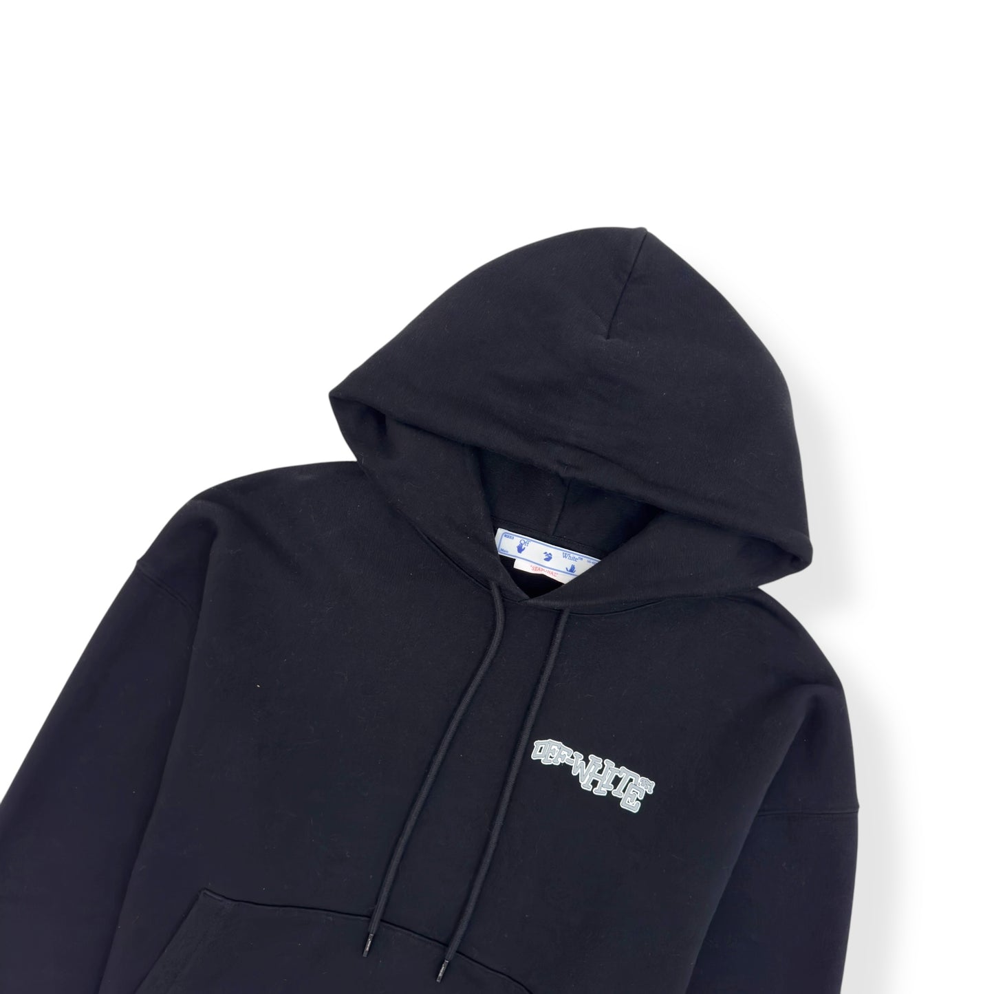OFF-WHITE CARLOS ARROWS HOODIE BLACK / GREY M