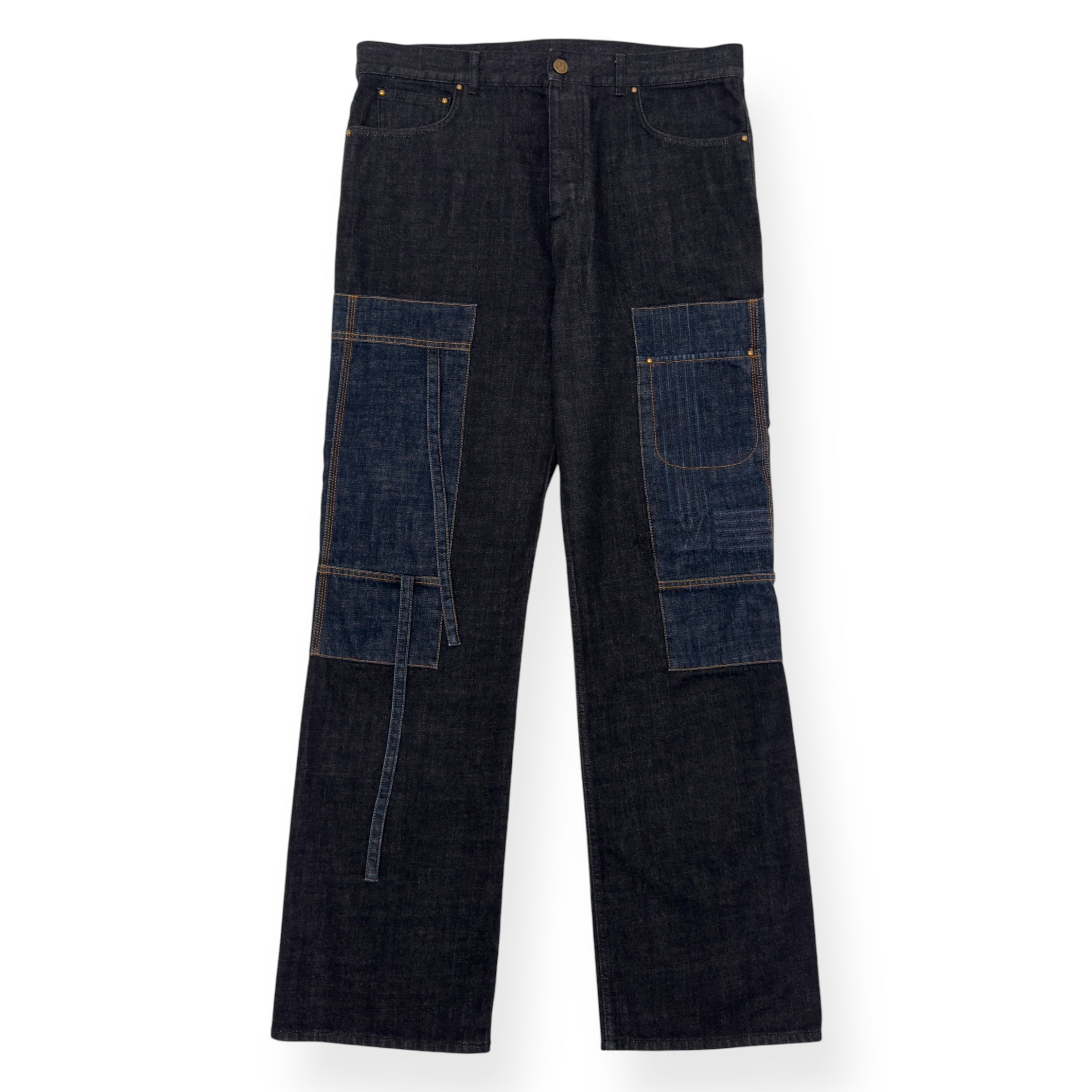 LOUIS VUITTON KARAKORAM BOW TIME DENIM JEANS INDIGO W34”