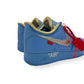 NIKE X OFF-WHITE AIRFORCE 1 LOW MCA SNEAKER UNIVERSITY BLUE UK8.5