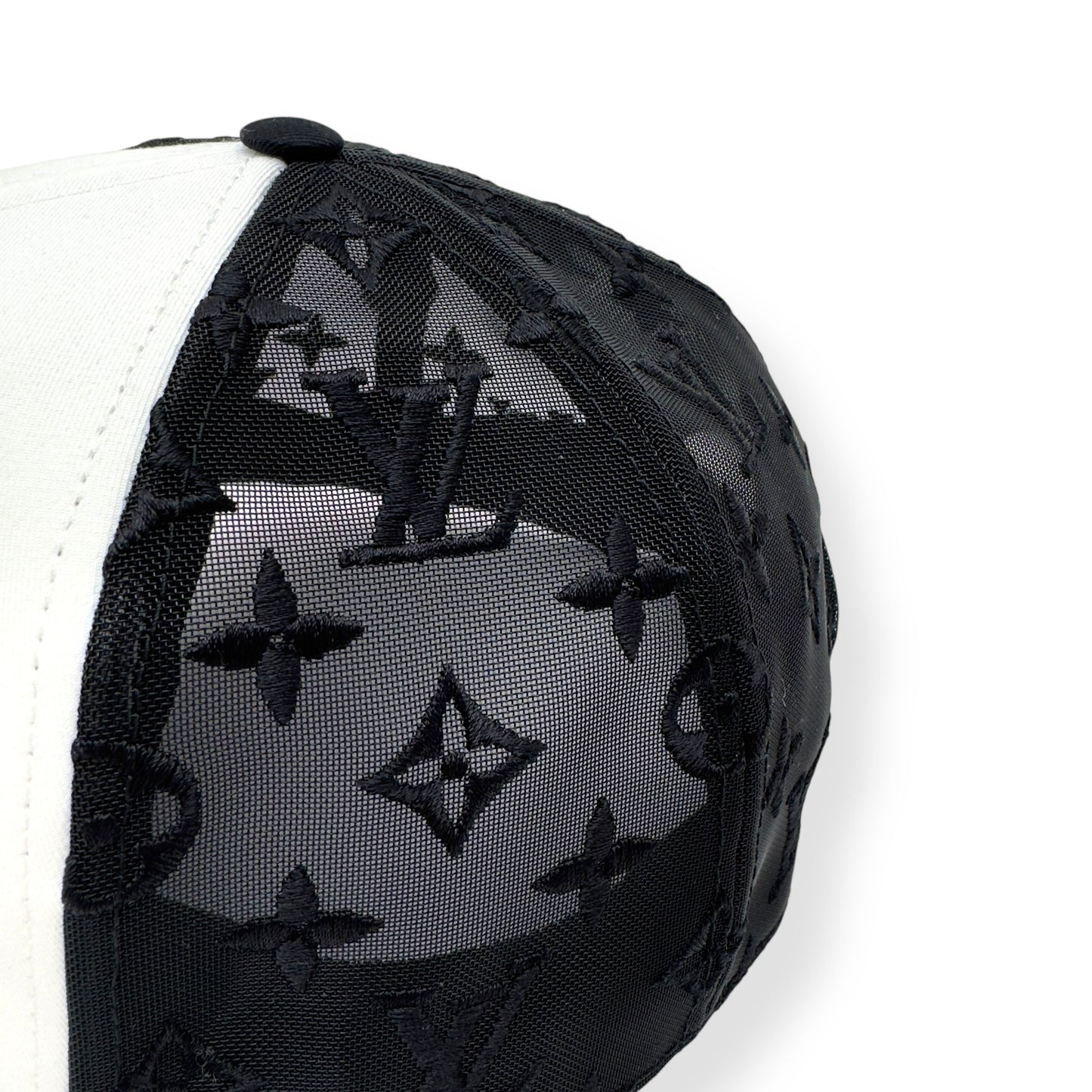 LOUIS VUITTON X TYLER THE CREATOR MESH SIGNATURE CAP BLACK / WHITE O/S