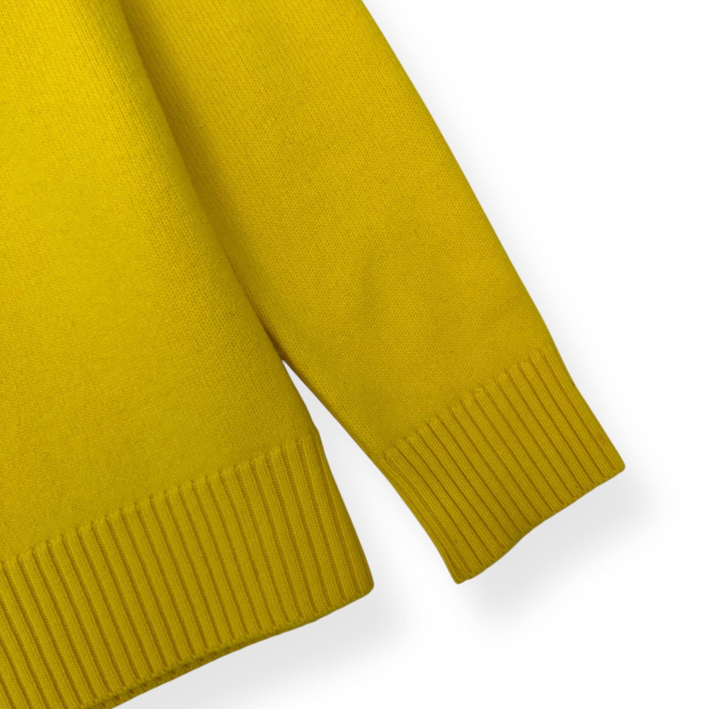 AMI PARIS CREWNECK SWEATER YELLOW / BLACK L