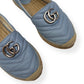 GUCCI WOMENS GG MARMONT ESPADRILLE AZUL 38 / UK5