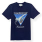 CASABLANCA LOGO PRINT T-SHIRT NAVY M