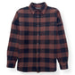 PALM ANGELS OVERSIZED CLASSIC LOGO CHECK OVER SHIRT BLACK / BROWN S