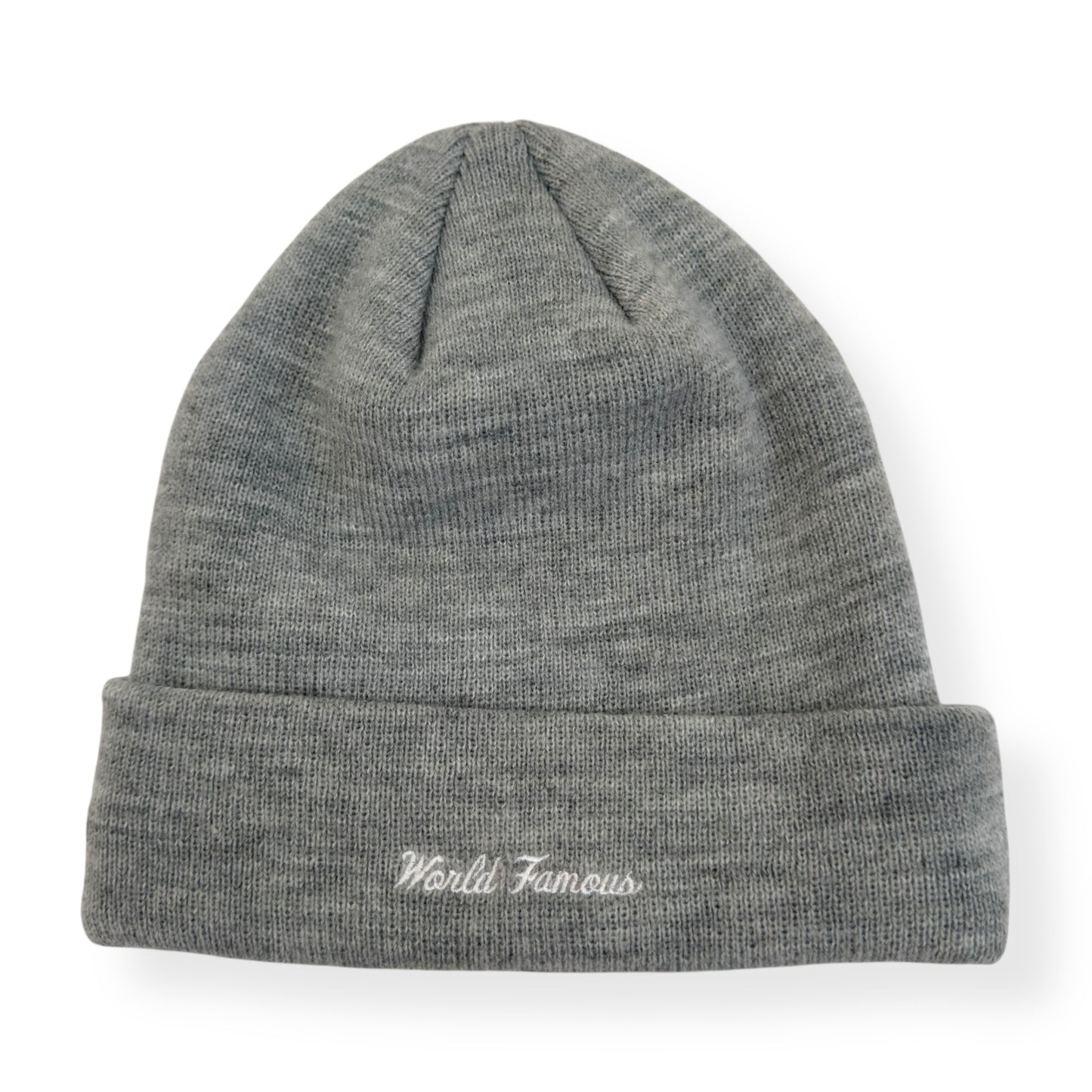 SUPREME X NEW ERA FW23 BOX LOGO BEANIE HEATHER GREY / CAMO O/S