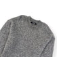 JACQUEMUS LE PULL WOOL-BLEND SWEATER GREY / WHITE L