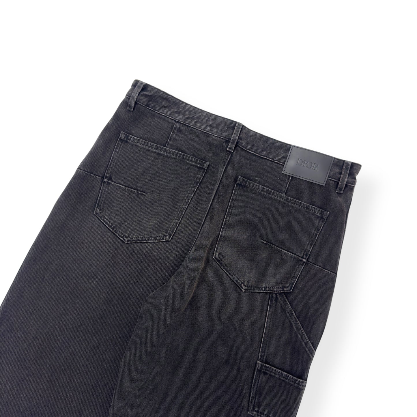 DIOR CARPENTER STRAIGHT-LEG DENIM JEANS BLACK 50 / W34” / L