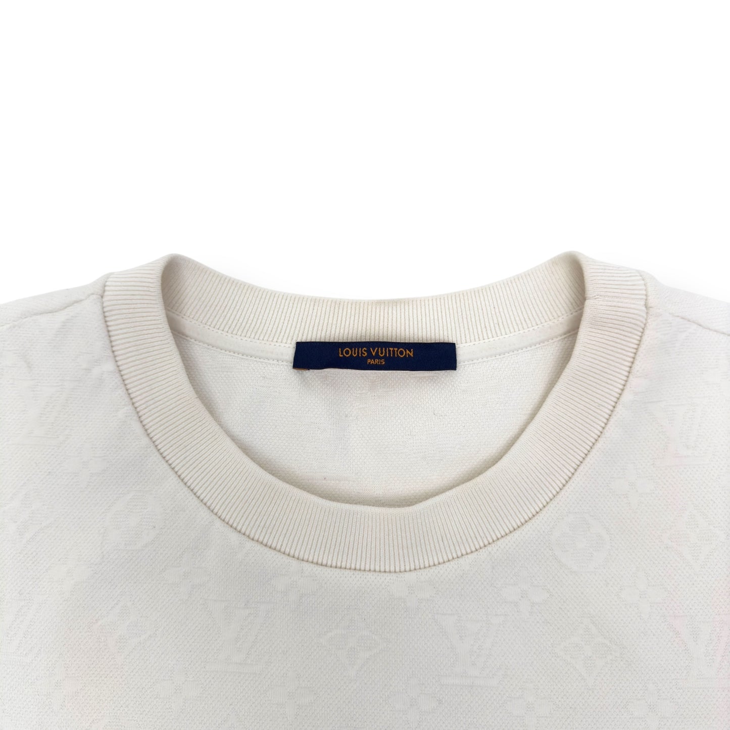 LOUIS VUITTON SIGNATURE 3D POCKET MONOGRAM T-SHIRT WHITE XXL