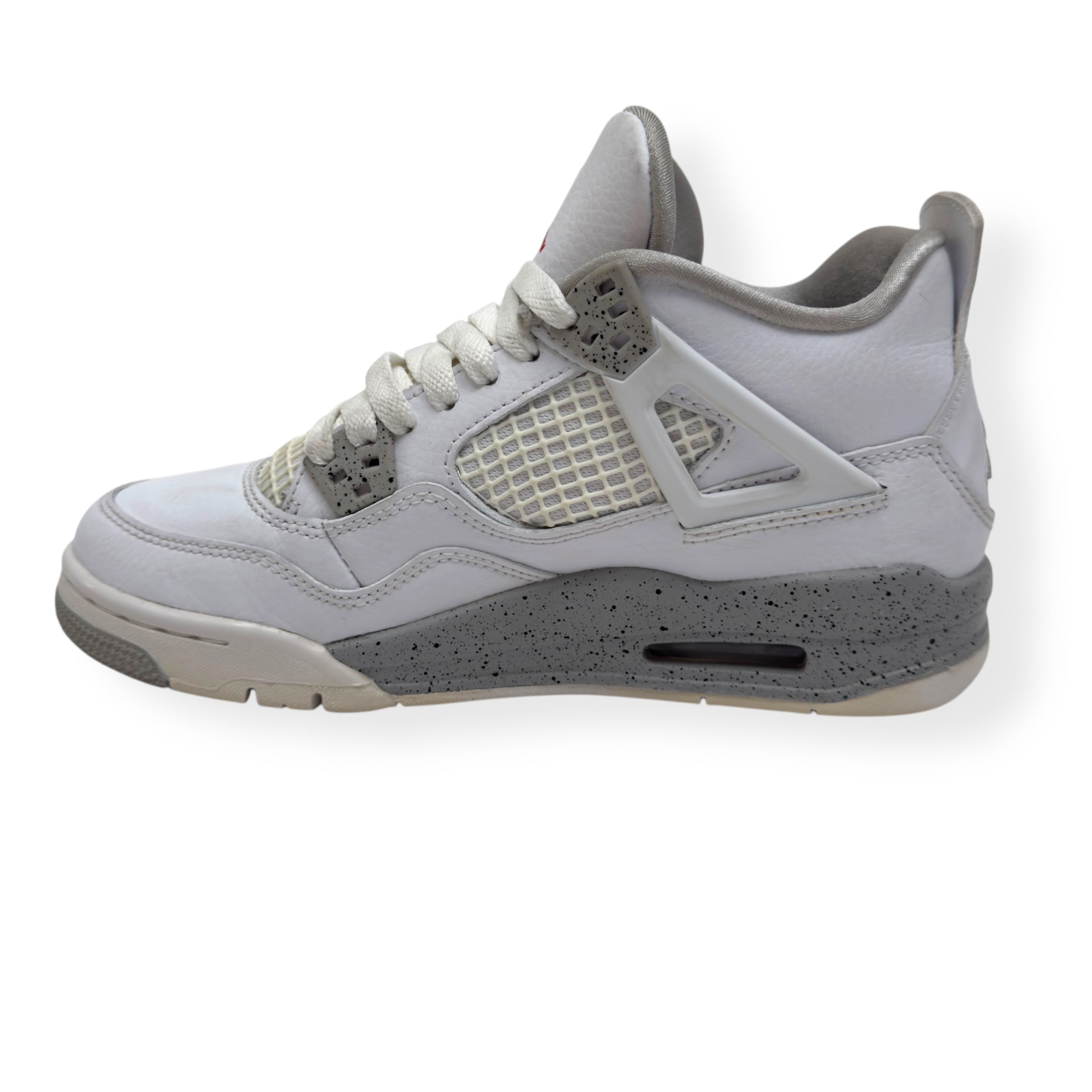 AIR JORDAN 4 RETRO SNEAKER WHITE OREO UK4.5