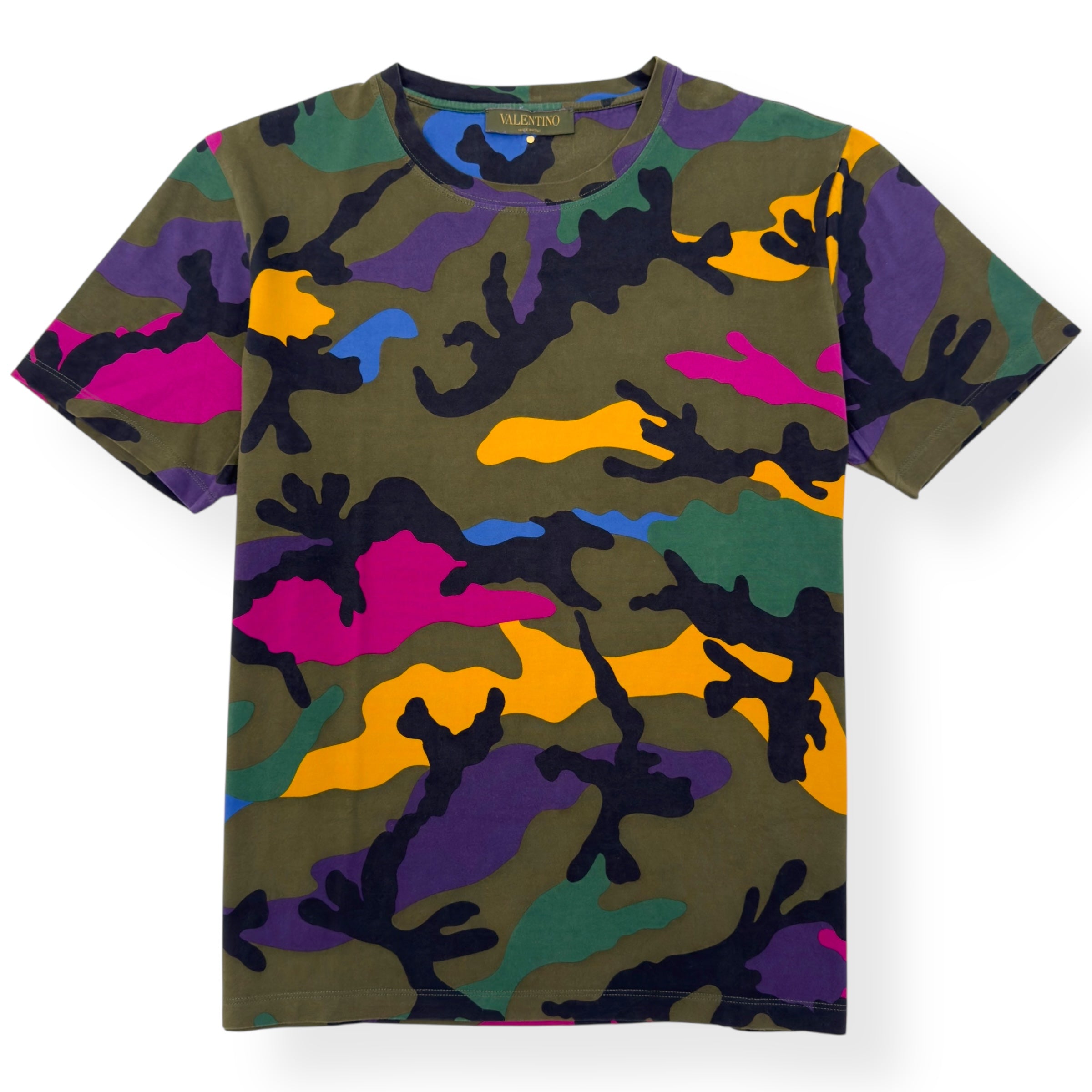 VALENTINO CAMOUFLAGE T-SHIRT MULTICOLOURED M