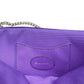 MULBERRY CLOTH CLUTCH WALLET PURPLE / SILVER