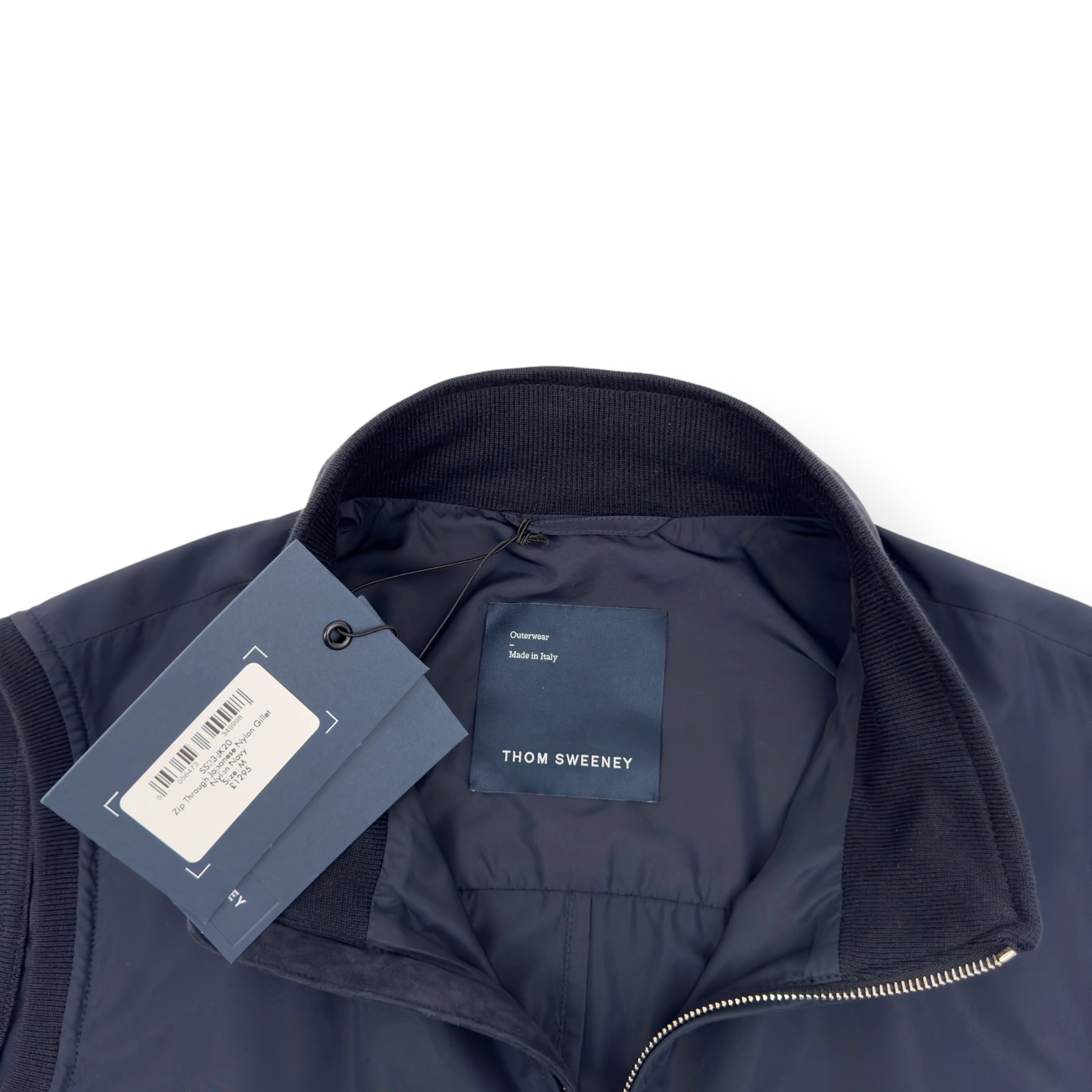 THOM SWEENEY SS23 JAPANESE NYLON GILET NAVY M