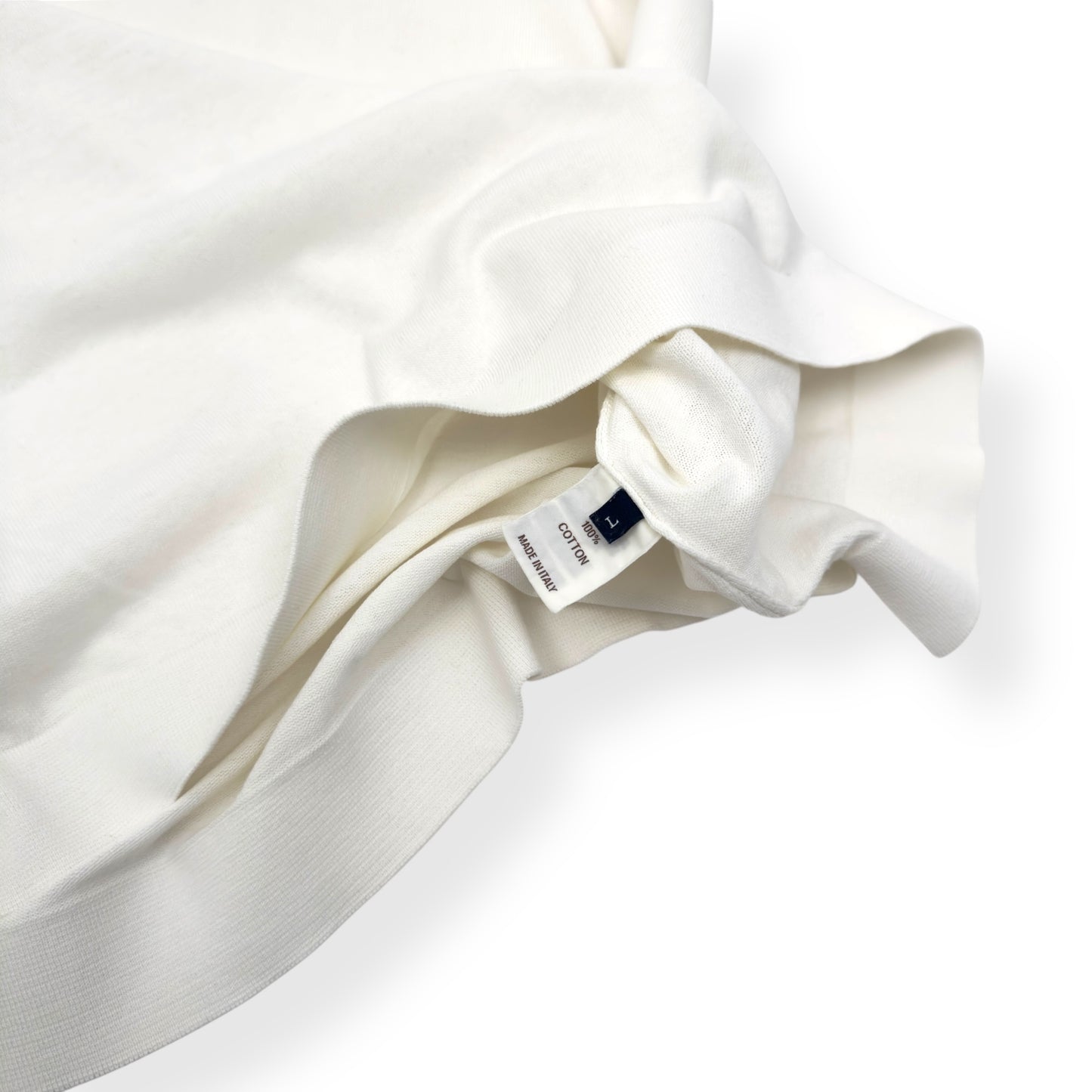 THOM SWEENEY COTTON T-SHIRT WHITE L