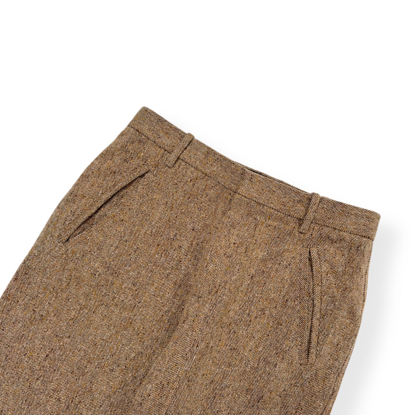 BOTTEGA VENETA WOOL / SILK TROUSERS SAND 48 / M