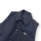 PRADA RE-NYLON PLAQUE-LOGO PADDED GILET BLACK M