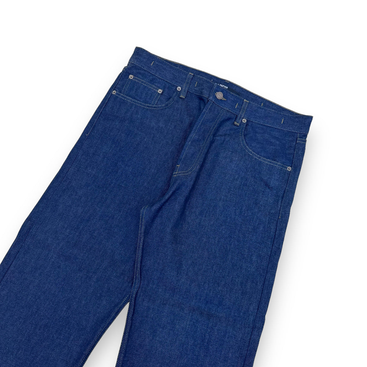 JACQUEMUS ‘LE PAPIER’ STRAIGHT LEG DENIM JEANS NAVY 34”