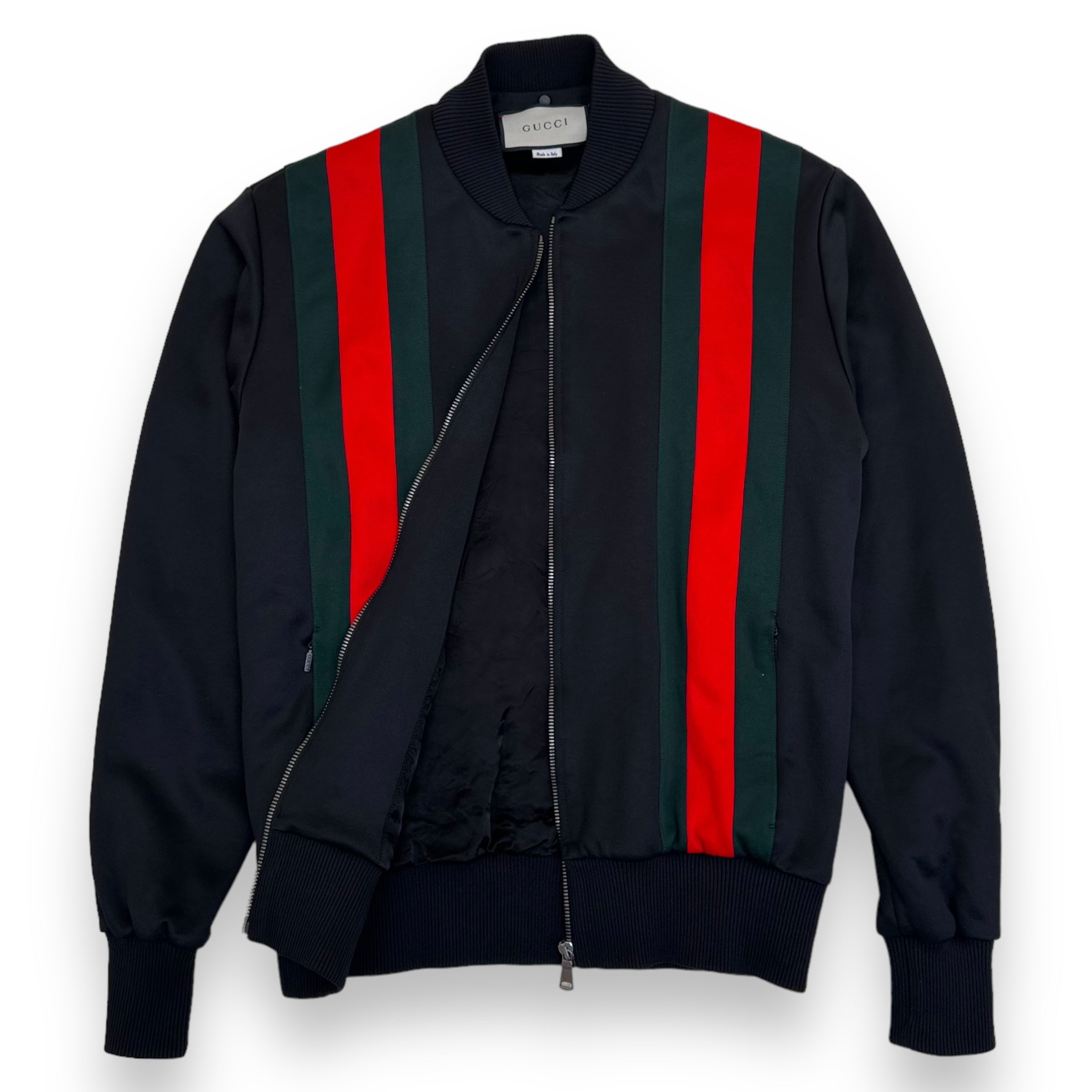 GUCCI ZIP-UP TRACK JACKET BLACK S