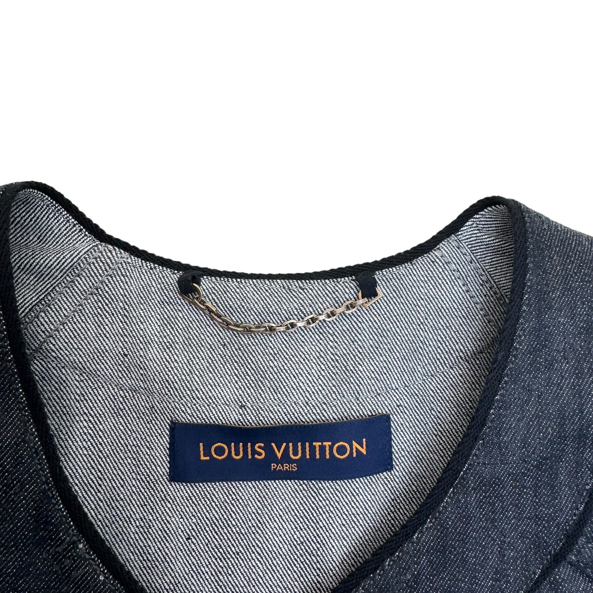 LOUIS VUITTON EMBOSSED MONOGRAM BASEBALL SHIRT SS22 GREY L