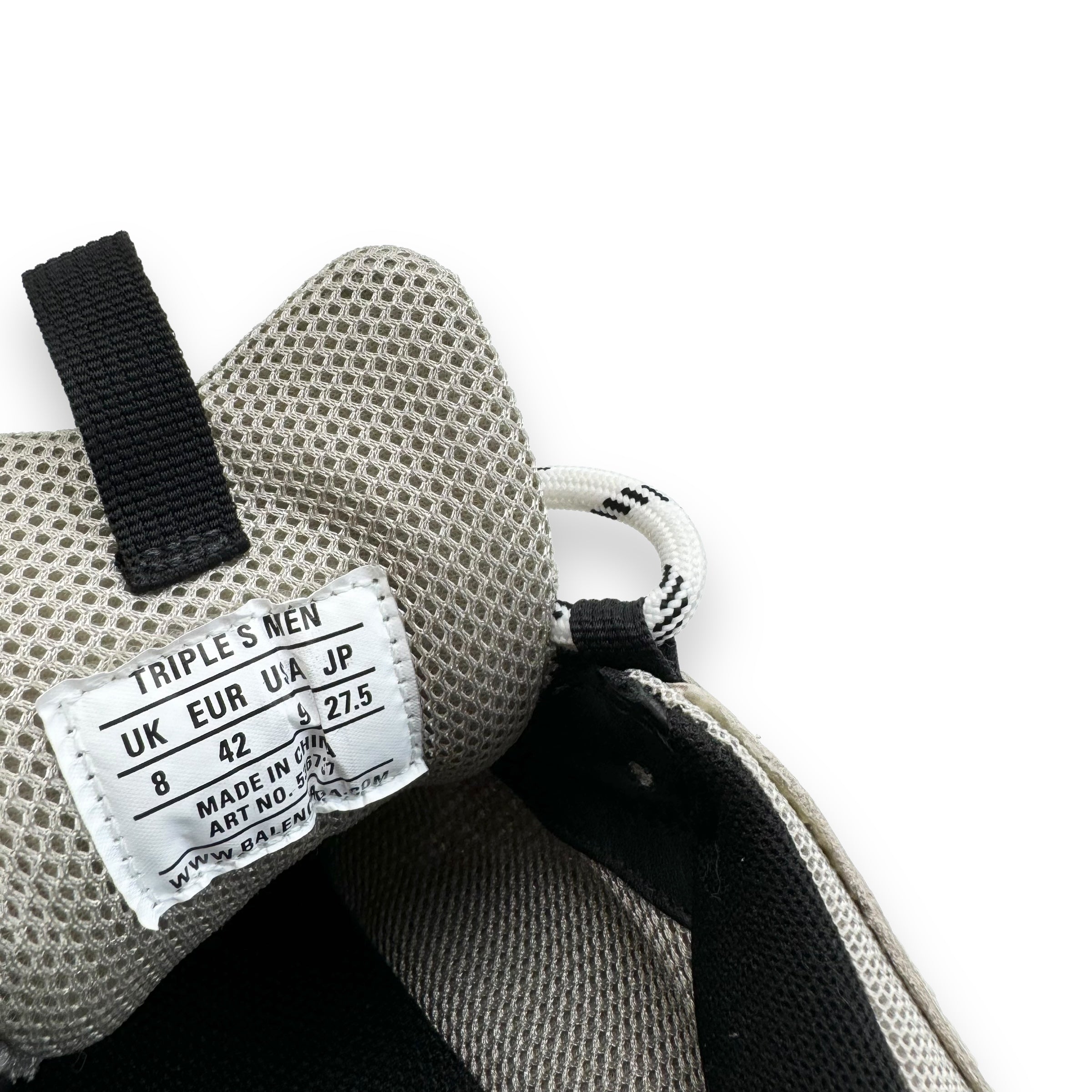 BALENCIAGA TRIPLE S SNEAKER GREY / BLACK UK8