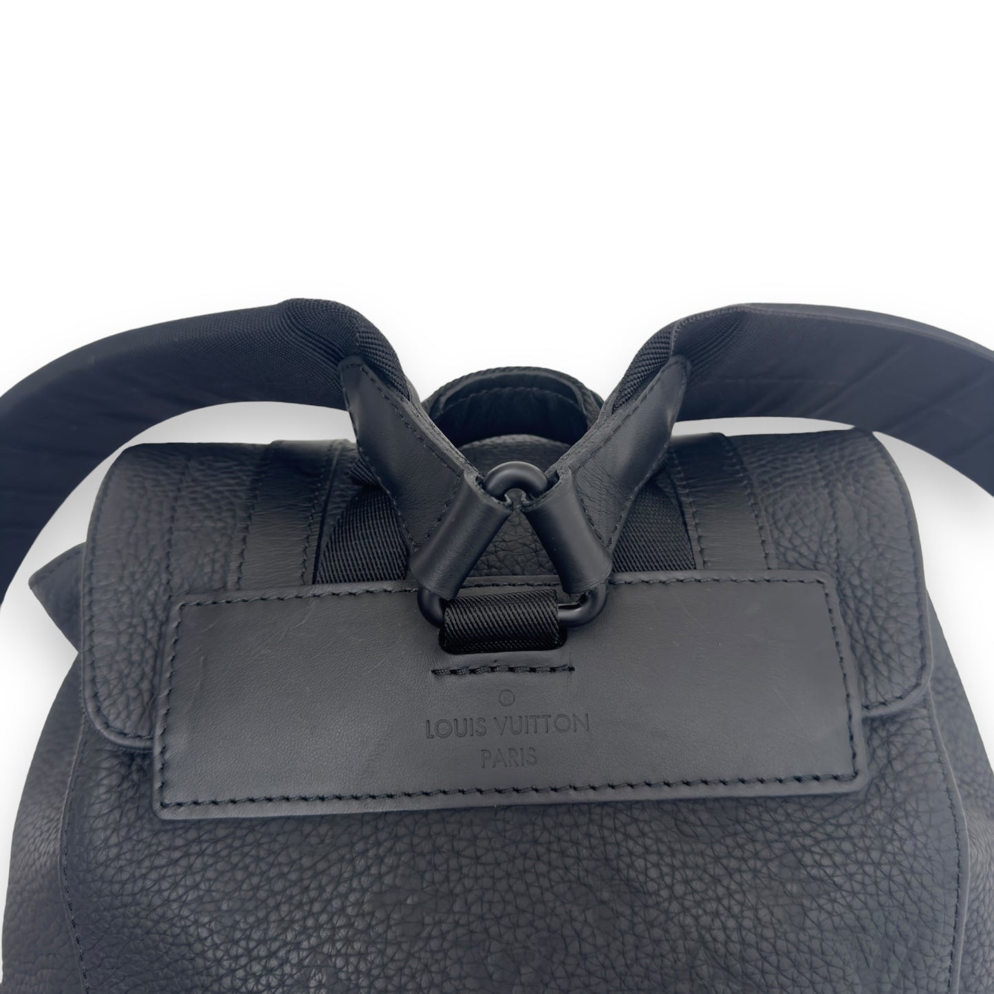 LOUIS VUITTON CHRISTOPHER MM BACKPACK EMBOSSED MONOGRAM BLACK