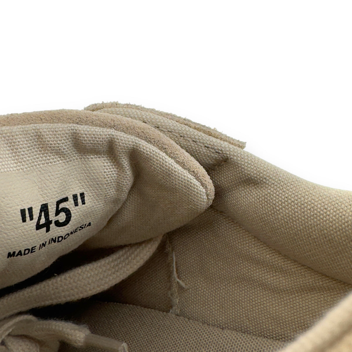 OFF-WHITE VULCANIZED LOW TOP SNEAKER BEIGE UK11 / 45