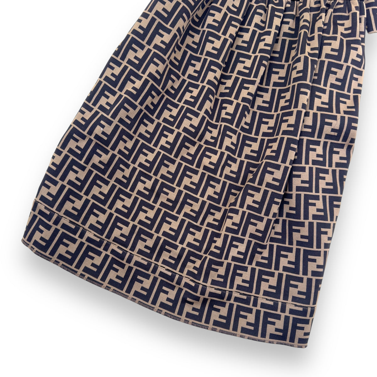 GIRLS FENDI FF DRESS BROWN AGE 8