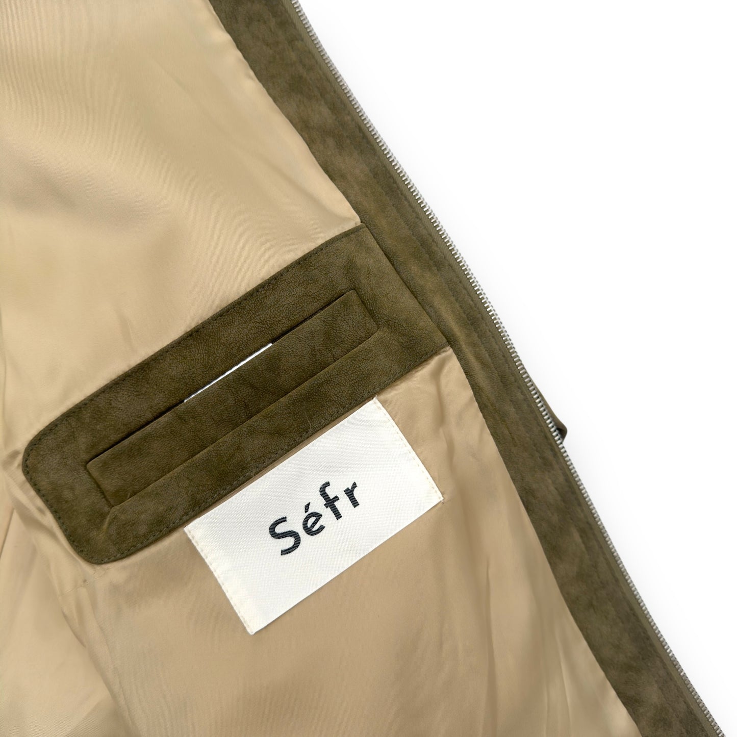 SÉFR BARDEM BRUSHED MOSS JACKET KHAKI XXL