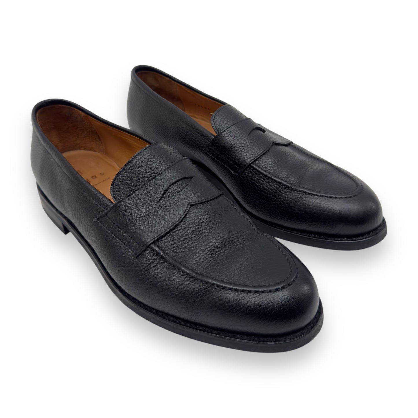 MORJAS LEATHER ‘THE PENNY LOAFER’ BLACK UK10