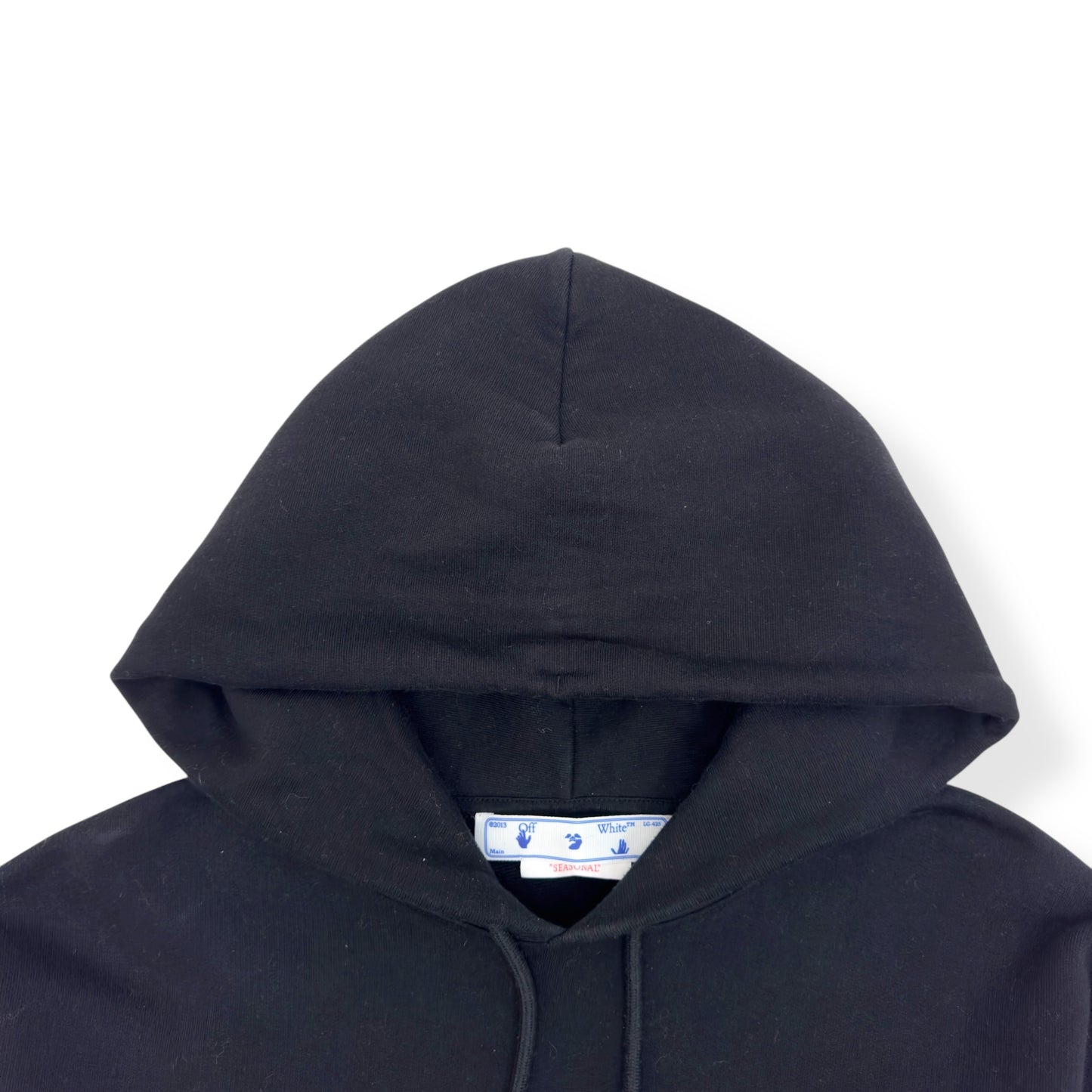 OFF-WHITE CARLOS ARROWS HOODIE BLACK / GREY M