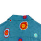LOUIS VUITTON X YAYOI KUSAMA LV X YK SILK SHIRT BLUE L