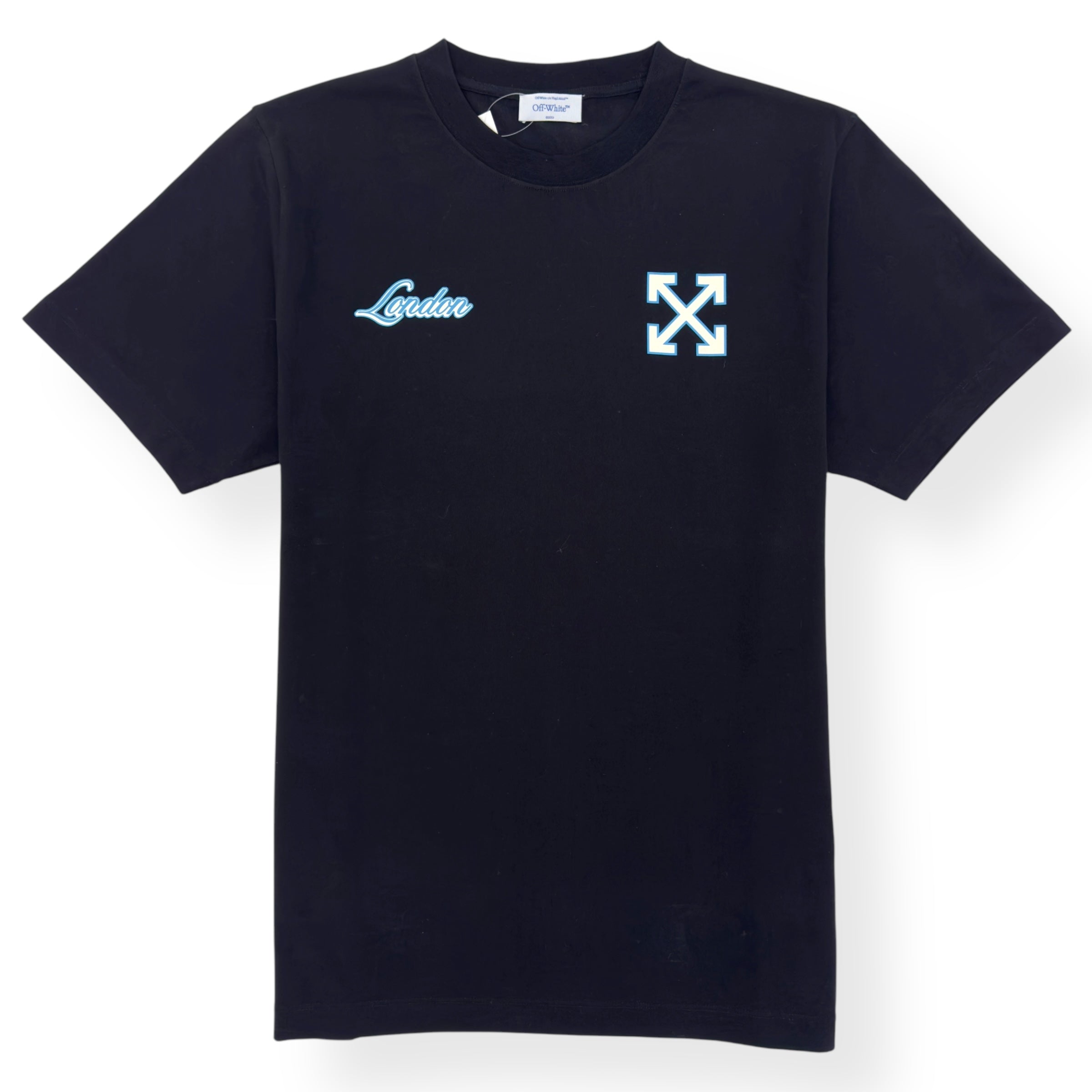 OFF-WHITE LONDON EXCLUSIVE T-SHIRT BLACK / BLUE XL