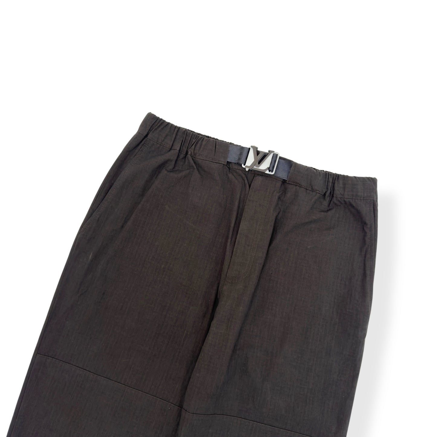 LOUIS VUITTON TECHNICAL BUCKLE TROUSERS DARK GREY FR52 / L