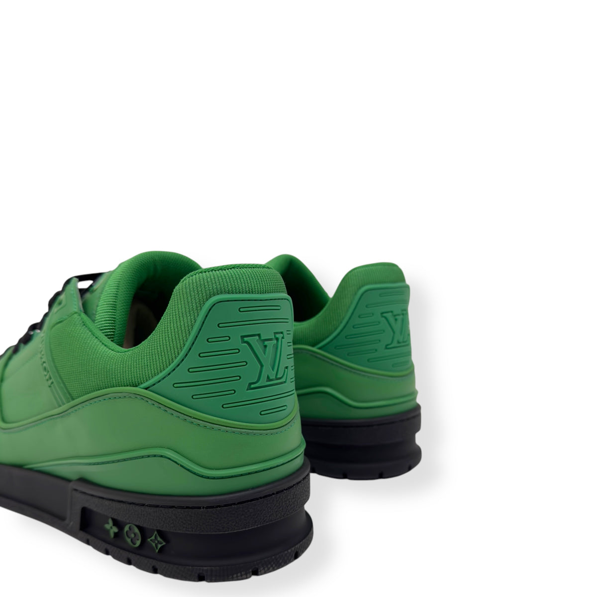 LOUIS VUITTON LV TRAINER GREEN / BLACK UK8.5