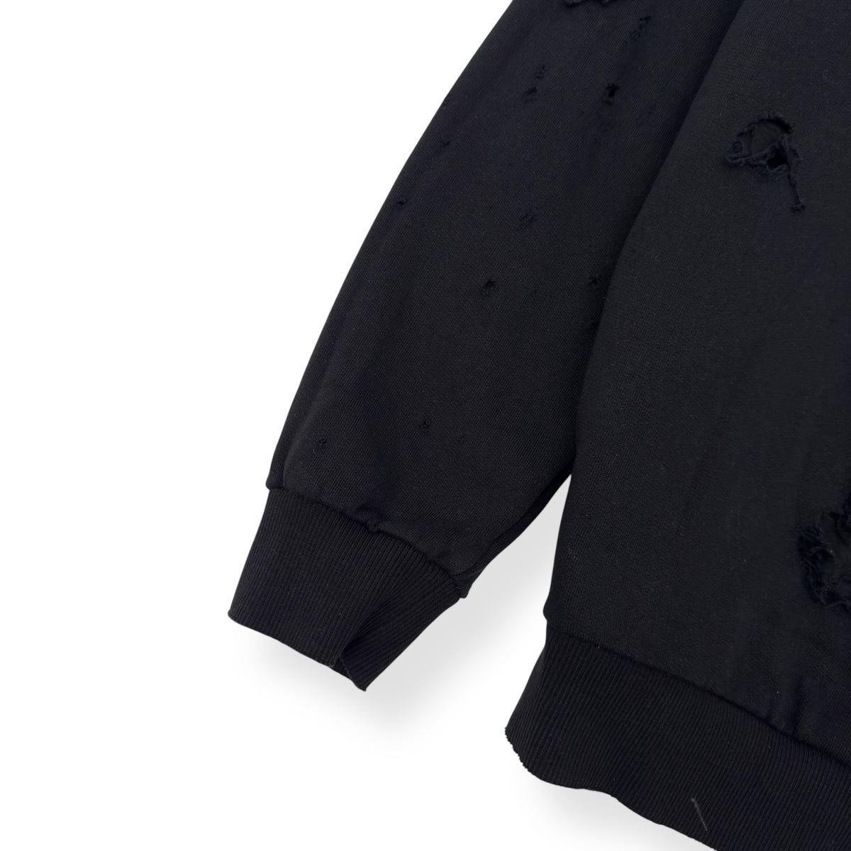 GIVENCHY DESTROYED CREWNECK SWEATSHIRT BLACK M
