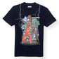 PALM ANGELS BURNING COWBOY COTTON T-SHIRT BLACK S