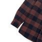 PALM ANGELS OVERSIZED CLASSIC LOGO CHECK OVER SHIRT BLACK / BROWN S