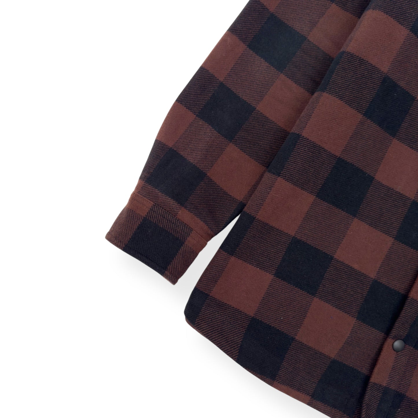 PALM ANGELS OVERSIZED CLASSIC LOGO CHECK OVER SHIRT BLACK / BROWN S