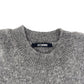 JACQUEMUS LE PULL WOOL-BLEND SWEATER GREY / WHITE L