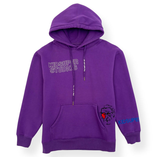 KID SUPER SUPER HOODIE PURPLE L