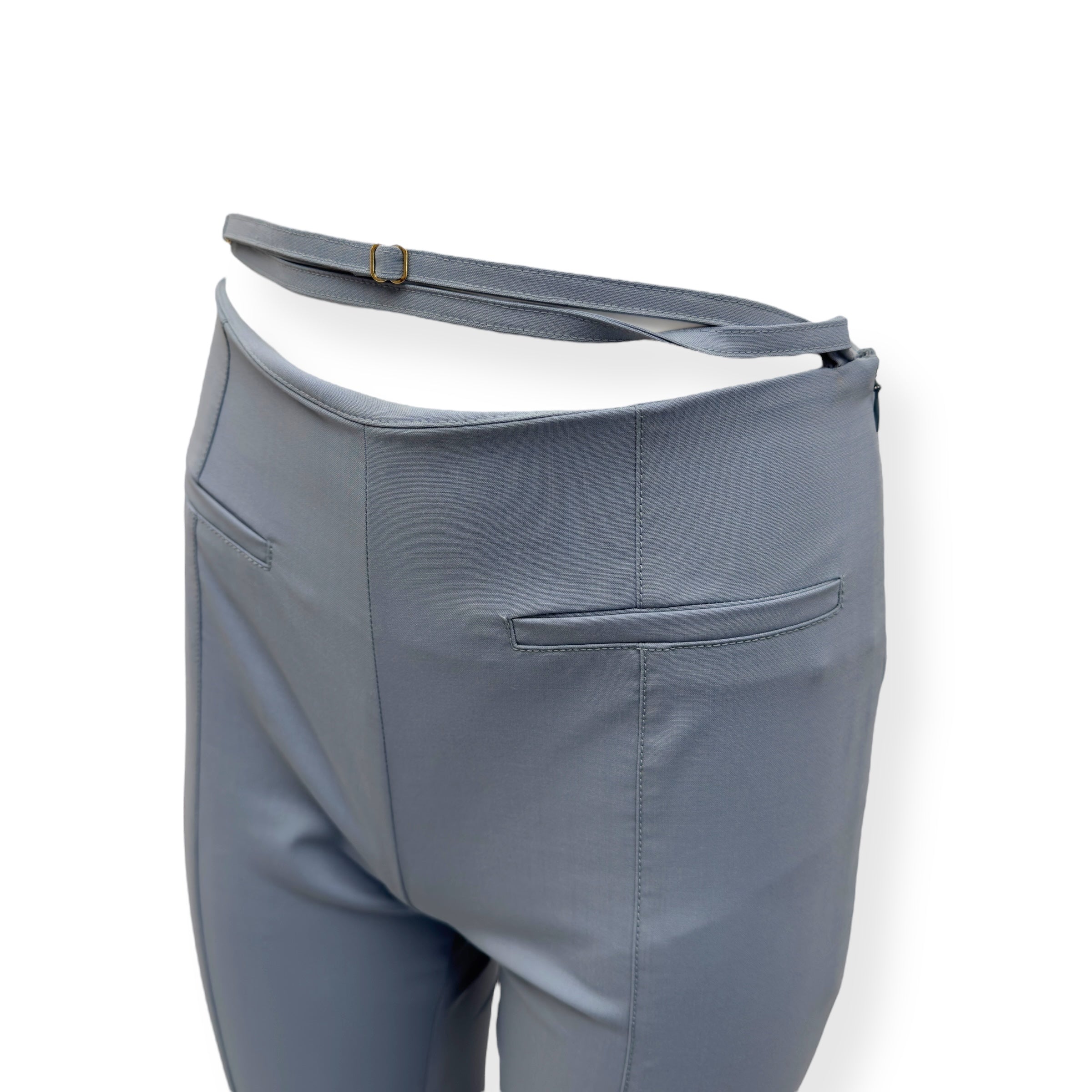 JACQUEMUS LE SPLASH MELO CUT-OUT STRETCH-WOOL SUIT BLUE 36 / XS