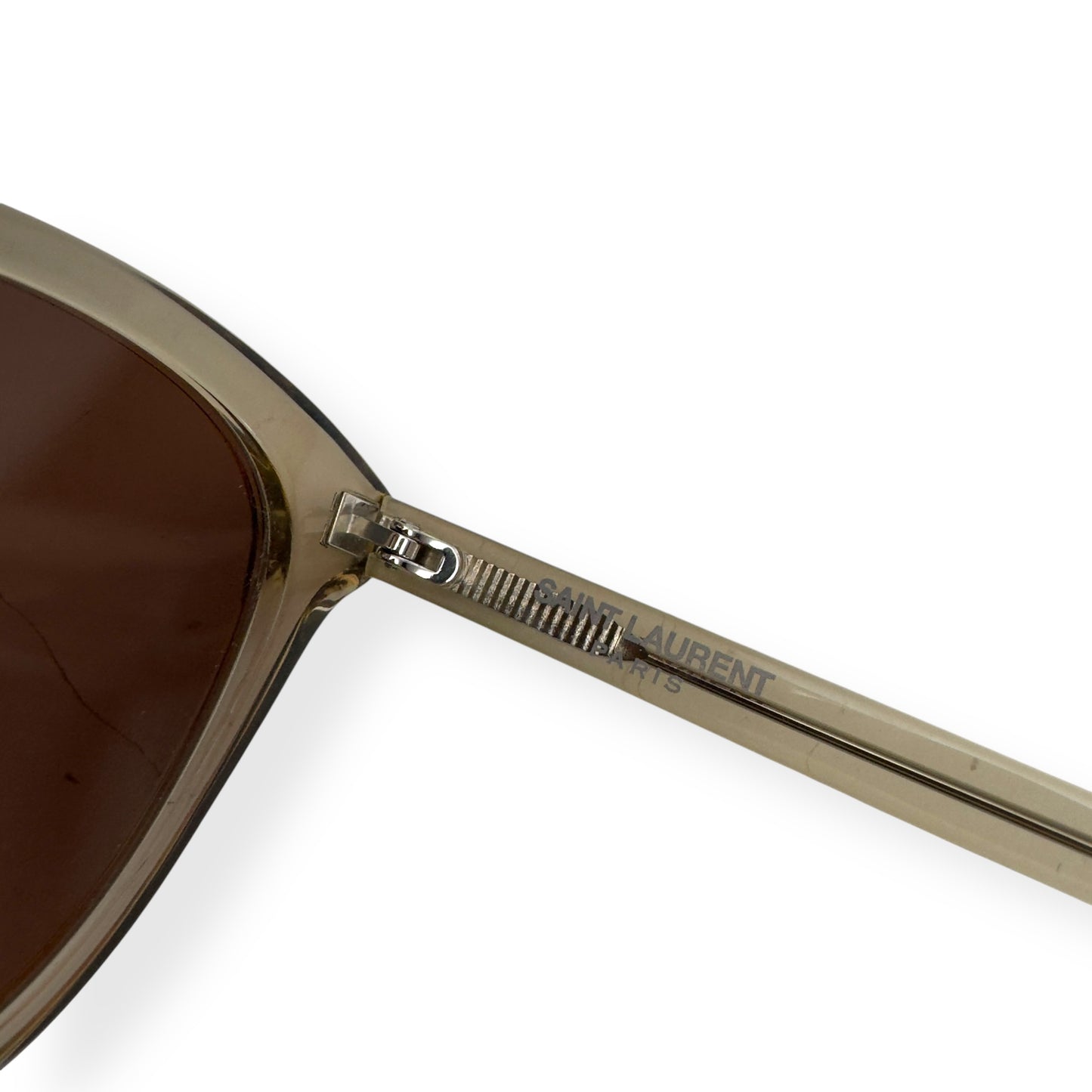 SAINT LAURENT SL456 CLASSIC SUNGLASSES TRANSPARENT / YELLOW